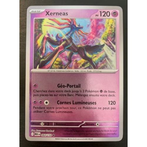 Pokémon Xerneas 064 / 132 Reverse Meg Méga Evolution