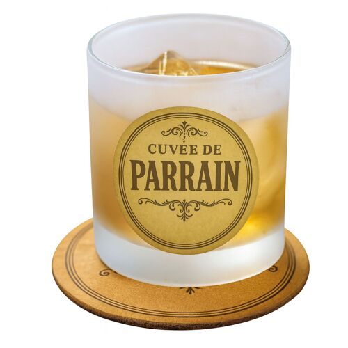 Verre Avec Sous-Verre Cuvée De Parrain