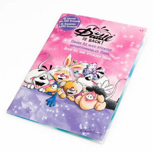 Cahier Avec Stickers Repositionnables Diddl Format A5