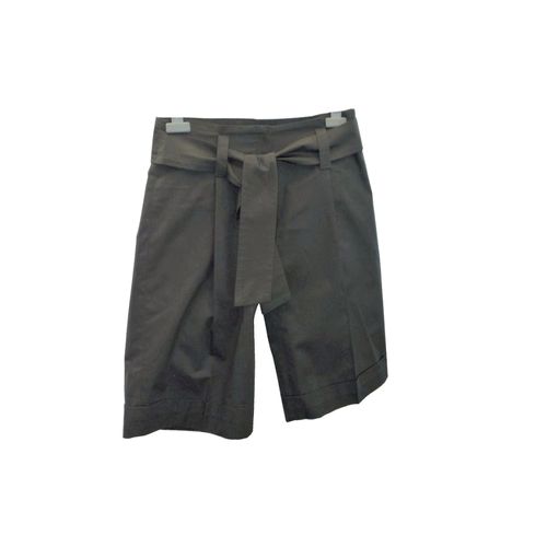 Bermuda/ Short En 100% Coton Kaki Avec Ceinture- Taille 36- Neuf- Les Petites