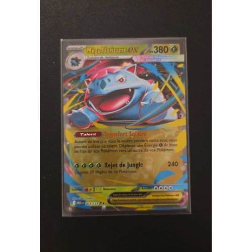 Carte Pokémon Mega Florizarre Ex 003/132 Me01 Mega Evolution Fr Pokefantasyy