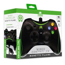 Freaks and Geeks Manette Filaire Noire pour xbox 360