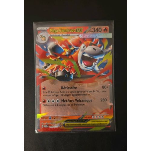 Carte Pokémon Méga Camerupt Ex 022/132 Méga Évolution Fr Pokefantasyy