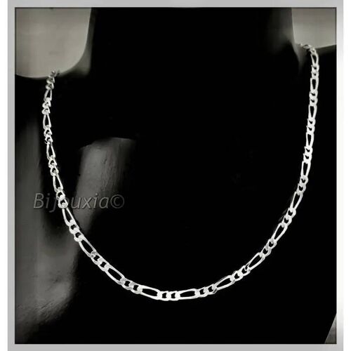 Chaîne - Bijouxia - Maille Alternée 1-2 - Argent Massif 925 - 55cm - 4mm