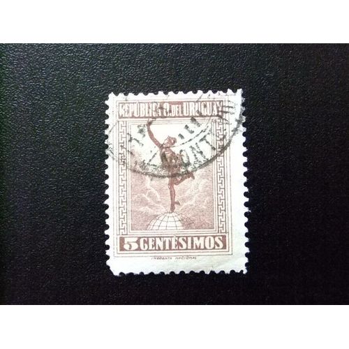 109 Uruguay 1921 / Mercurio Jean Bologne / Yvert 243 Fu