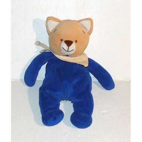 doudou chat bleu amtoys