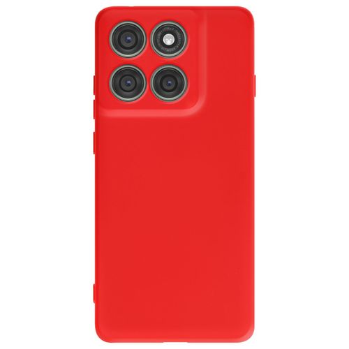 Coque pour Motorola Edge 60 Pro Soft-Touch en Silicone Série Fast Cover Rouge