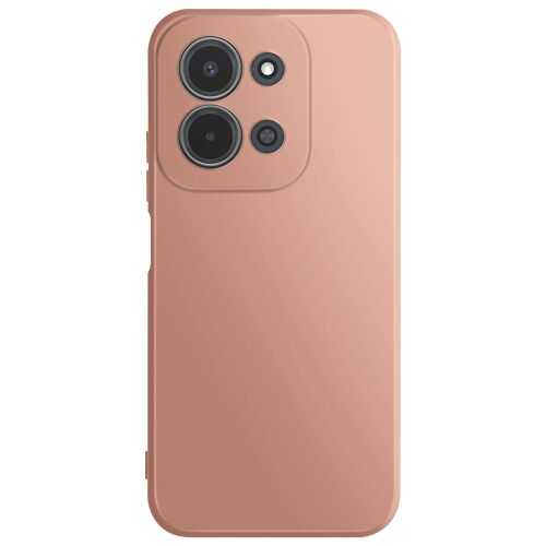 Coque pour Redmi 15C en Silicone Souple avec Renfort Bloc Caméra Rose
