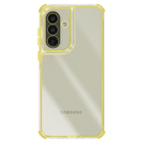 Coque pour Galaxy A56 Renforcée Conception Bi-Matière Texturé Antidérapants Jaune