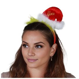 Serre-Tête Grinch Croque-Mitaine Poilu Vert Adulte