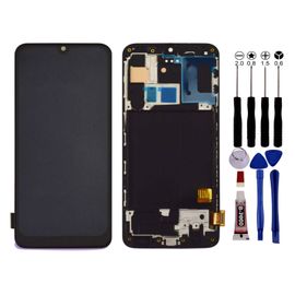Ecran Pour Samsung Galaxy A40 Sm-A405f, Sm-A405fn, Sm-A405fm, Sm-A405s Châssis Noir Lcd - Lcd / Noir / Avec Kit Outils