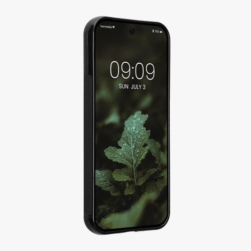 Kwex-Housse Compatible Avec Google Pixel 9 Pro Xl Coque - Étui De Protection Rigide En Bois Avec Cadre En Tpu - Brun Foncé Noyer