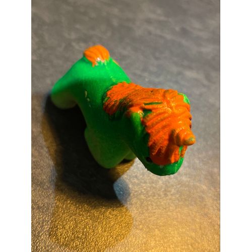 Jouet figurine licorne verte 