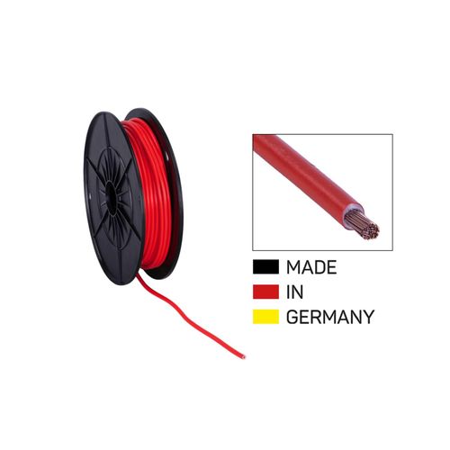 Cable alimentation FLY 4.0 mm2 rouge - Bobine de 25 m