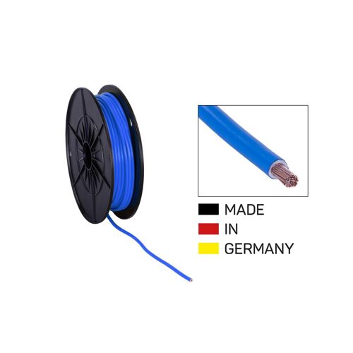 Cable alimentation FLY 4.0 mm2 bobine bleue 25 m