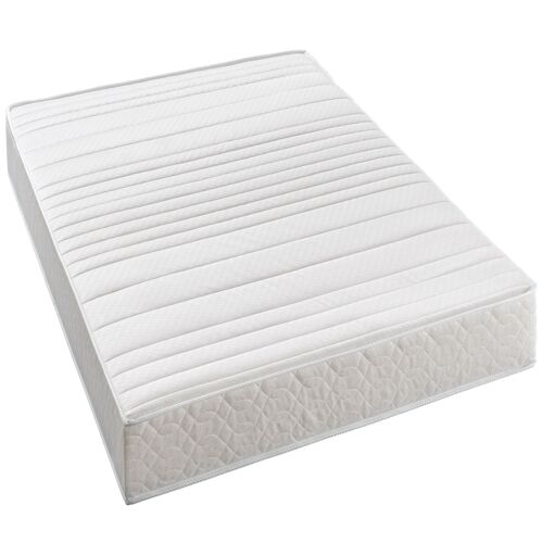 BLUE MOON Matelas EASY 140x200. Mousse profilée 5 zones de confort. Épaisseur 17 cm. Compatible lits IKEA. Fabriqué en Belgique. Garantie 7 ans