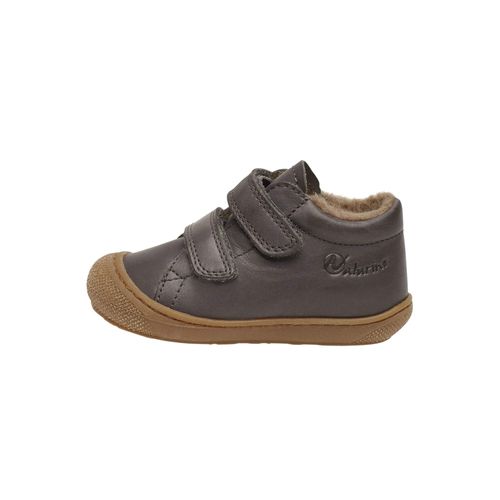 Chaussures Premiers Pas En Cuir Doublés En Laine Cocoon Vl Anthracite- - 26