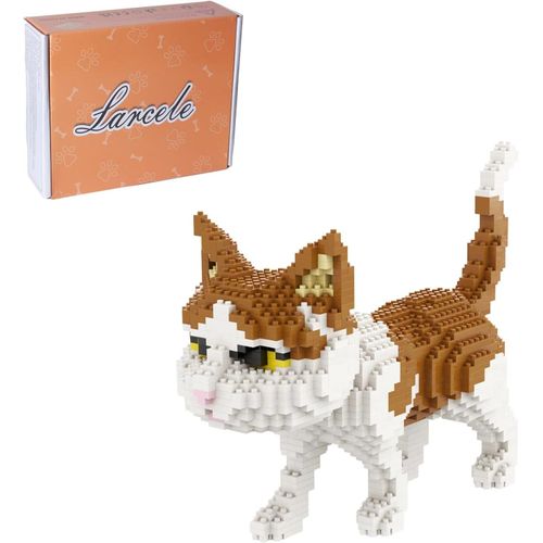 Kit de Jouets de Construction Mini Blocs de Construction KLJM-05, Chat Modèle 4945, 1390 Pièces