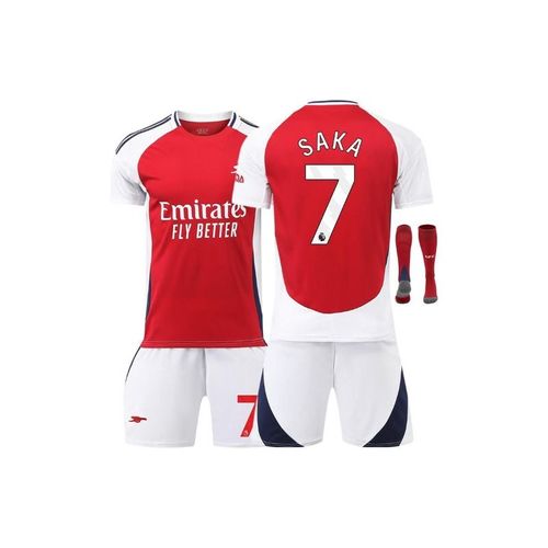 Maillot Arsenal Domicile 2024/25 Saka #7 ¿ Ensemble De Football 3 Pièces Adulte & Enfant