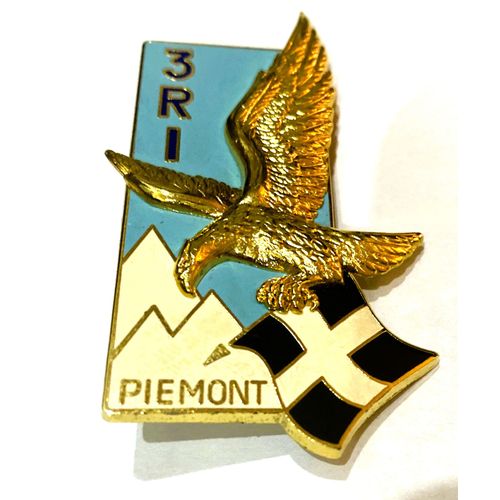Militaria Insigne 3 Ème Régiment D'Infanterie Piémont / Arthus Bertrand Pour Les Éditions Atlas