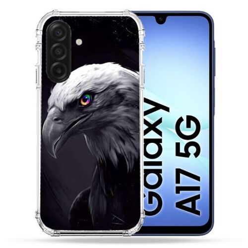 Coque Renforcée Pour Samsung Galaxy A17 5g Animal Aigle Royal Noir