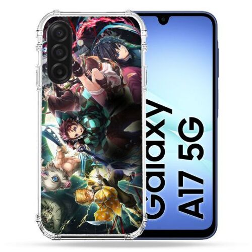 Coque Renforcée Pour Samsung Galaxy A17 5g Manga Demon Slayer Groupe