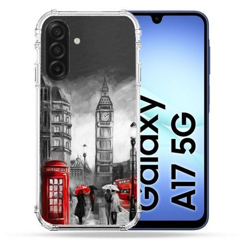 Coque Renforcée Pour Samsung Galaxy A17 5g Voyage Angleterre Londres Vintage