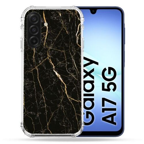 Coque Renforcée Pour Samsung Galaxy A17 5g Texture Marbre Noir