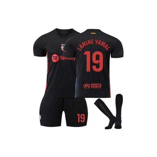 Fc Barcelone 2024/25 Maillot Extérieur ¿ Maillot De Football Lamine Yamal #19 Ensemble 3 Pièces T-Shirt Short Chaussettes
