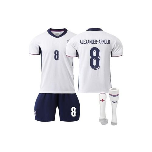 Angleterre Euro 2024/25 Domicile ¿ Maillot De Football Alenxander-Arnold #8 Ensemble 3 Pièces T-Shirt Short Chaussettes