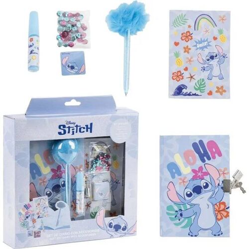 Set De Papeterie - Cerdá Life's Little Moments - Journal Stitch - Stylo Fuzzy - Autocollants