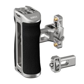 SIRUI Poignée Latérale pour Cage de Caméra, Poignée en Aluminium NATO et Arri avec Griffe Froid, Filetage Arri 0,37 cm et 0,63 cm, Réglable de Haut en Bas, Rail NATO Inclus, Modèle SC-SH