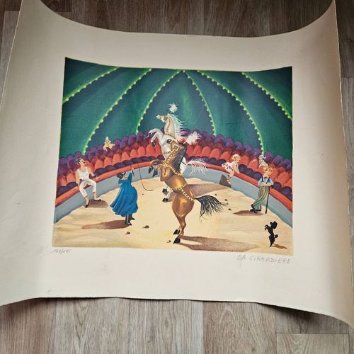 Lithographie De Maddy De La Giraudiere