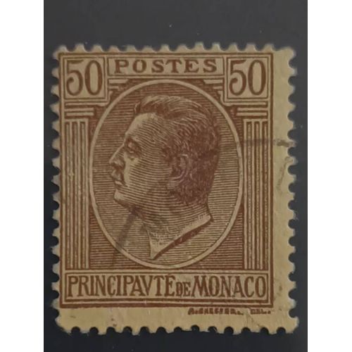 R72 - Oblitéré Monaco N°87 - Année 1924 -- Effigie Du Prince Louis Ii --.