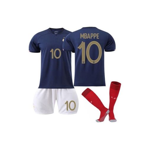 France Domicile 2022/23 ¿ Maillot De Football Mbappe #10 Adulte & Enfant