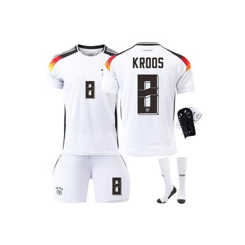 Allemagne Euro 2024/25 Domicile ¿ Maillot De Football Kroos #8 Ensemble Avec Genouillères Adulte & Enfant