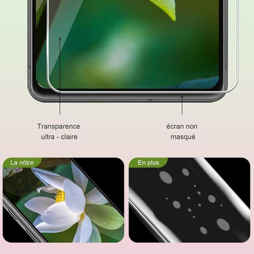 Aefj-2 Pack Verre Trempé Pour Google Pixel 7 5g, Dureté 9h Anti Rayures Vitre Protection+ Film Caméra Verre, 2,5d Bord Rond Sans Bulle, Tactile Sensible, Hd Ultra Google Pixel 7 Protection Écran