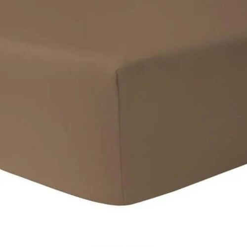 Drap Housse Taupe Foncé 180 X 200 Cm 100 % Coton + Protège Matelas Imperméable 180 X 200 Cm - Homerokk