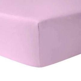 Drap Housse Rose Pale 90 X 190 Cm 100 % Coton + Protège Matelas Imperméable 90 X 190 Cm - Homerokk