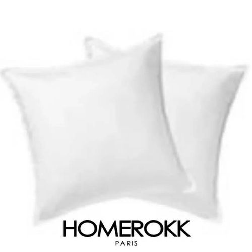 Taies D'oreiller - Homerokk - 65x65cm - 100% Coton - Lavable En Machine - Uni
