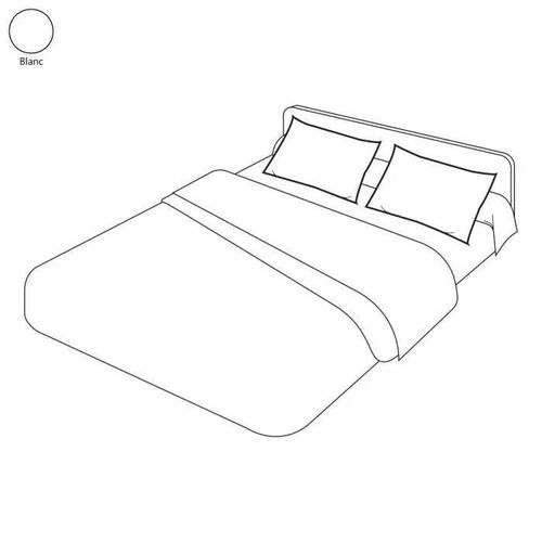 Taie D'oreiller - Sylvie Thiriez - 50x70 Cm - Coton - Blanc - Lavable En Machine