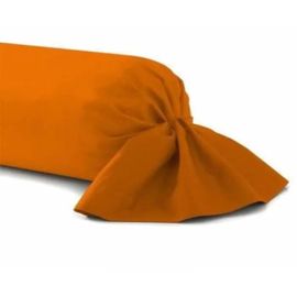 Taie De Traversin - Orange - 45x185 Cm - 100% Coton - Tissu Résistant - Lavable À 40°