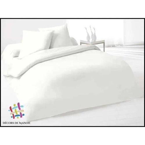 Housse De Couette - Décors De Maison - Uni - 140x200 Cm - 100% Coton - Lavable À 40°