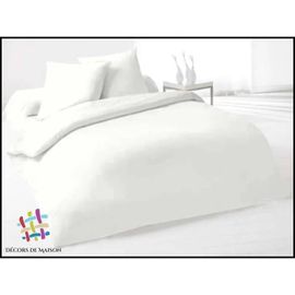 Housse De Couette - Décors De Maison - Uni - 140x200 Cm - 100% Coton - Lavable À 40°