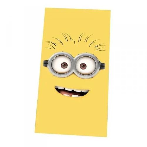 Serviette De Bain - Minions - Jaune - 100% Coton - 140x70 Cm - Classique