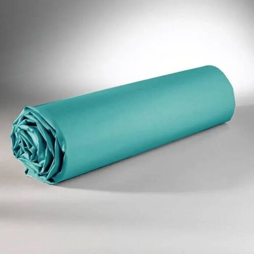 Drap Housse - Lagon - 90 X 190 Cm - 100% Coton - Douceur Naturelle - Lavable