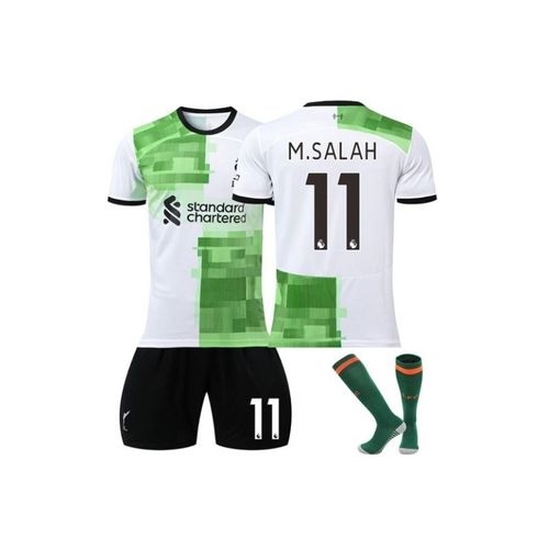 Liverpool 2023/24 Extérieur ¿ Maillot De Football M. Salah #11 Ensemble D'entraînement T-Shirt + Pantalon Homme