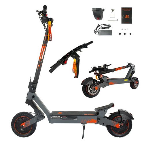 Trottinette Électrique Pliable Kukirin G2 Ultra 1000 W À Double Moteur Vitesse Maximale : 50 Km/H Batterie : 48 V 18 Ah Autonomie : 55 Km Écran Tactile Intégral Haut-Parleur Bluetooth Intégré
