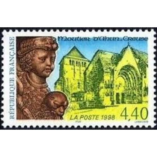 Millénaire De L'Abbaye Du Moutier D'Ahun (Creuse) Année 1997 N° 3128 Yvert Et Tellier Luxe