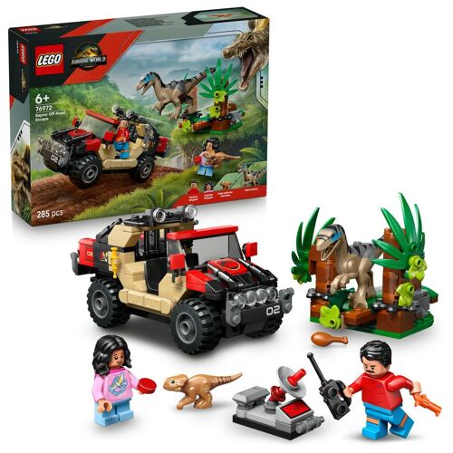 LEGO Jurassic World - Le vélociraptor et l'évasion en 4x4 - 76972
